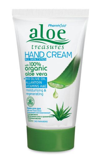 Aloe Treasures Hand Cream Olive, Питательный Крем для Рук с Оливковым Маслом ,120ml